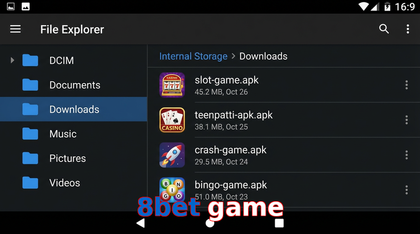 Main screen of 8Bet Game gameapk page for PK players